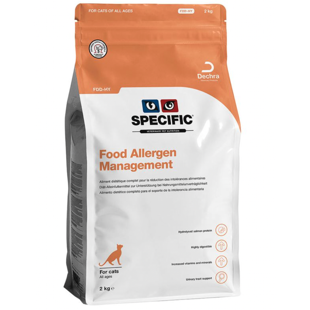 SPECIFIC FDD-HY Food Allergen Management- hypoallergent tørrfôr til ka ...